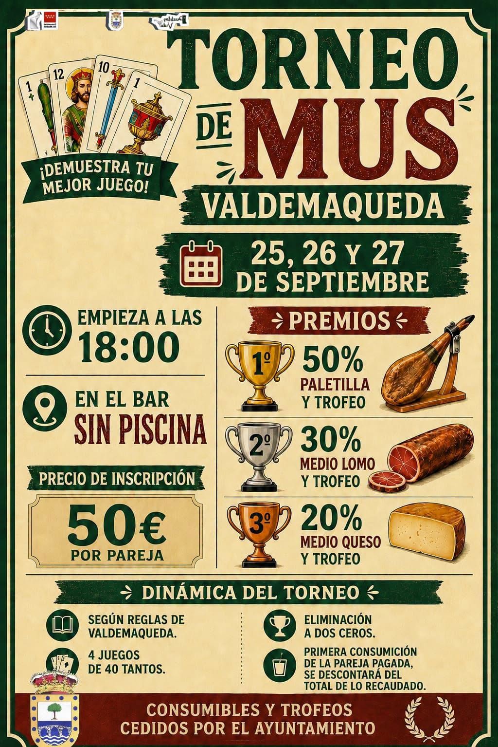 Torneo de Mus sept 26 Valdemaqueda